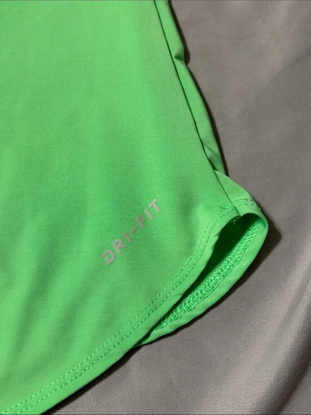 Nike Court Baseline Tennis NWOT Tank Neon Green Black Razorback Athletic Size XS